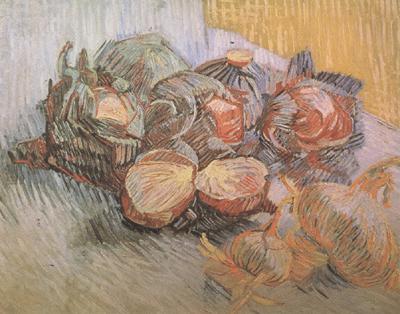 Vincent Van Gogh Still life with Red Cabbages and Onions (nn04)